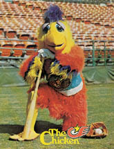 the san diego chicken is SUPER best