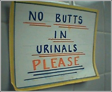 No butts allowed